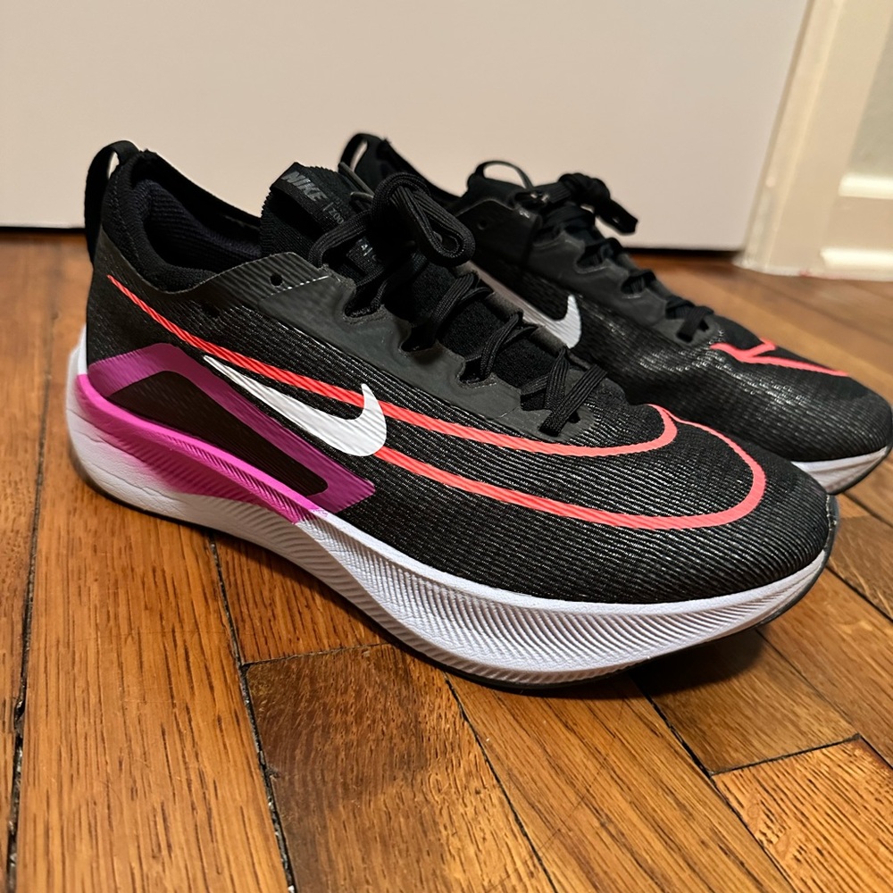 Nike Women's Zoom Fly 4 Black and Pink Running Shoes